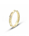 Rosary Ring with Zirconia in 18-Karat Gold