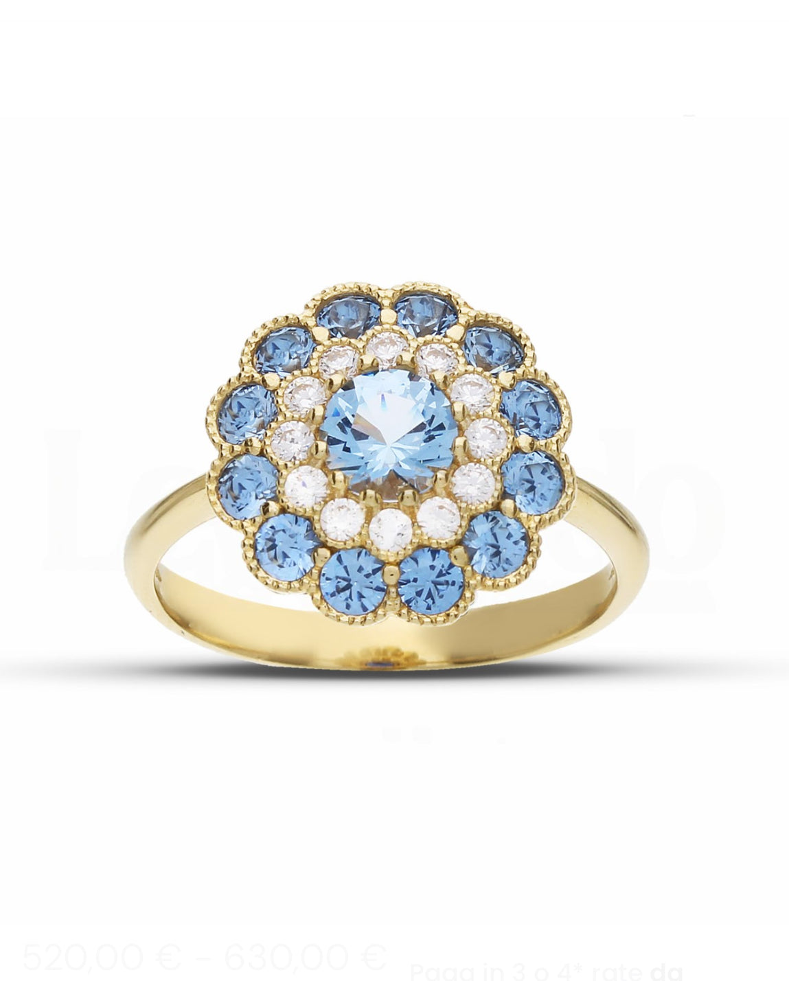 Women's Flower Ring in 18-Karat Gold