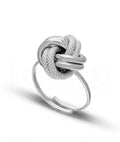 Women's Knot Ring in 18-Karat White Gold