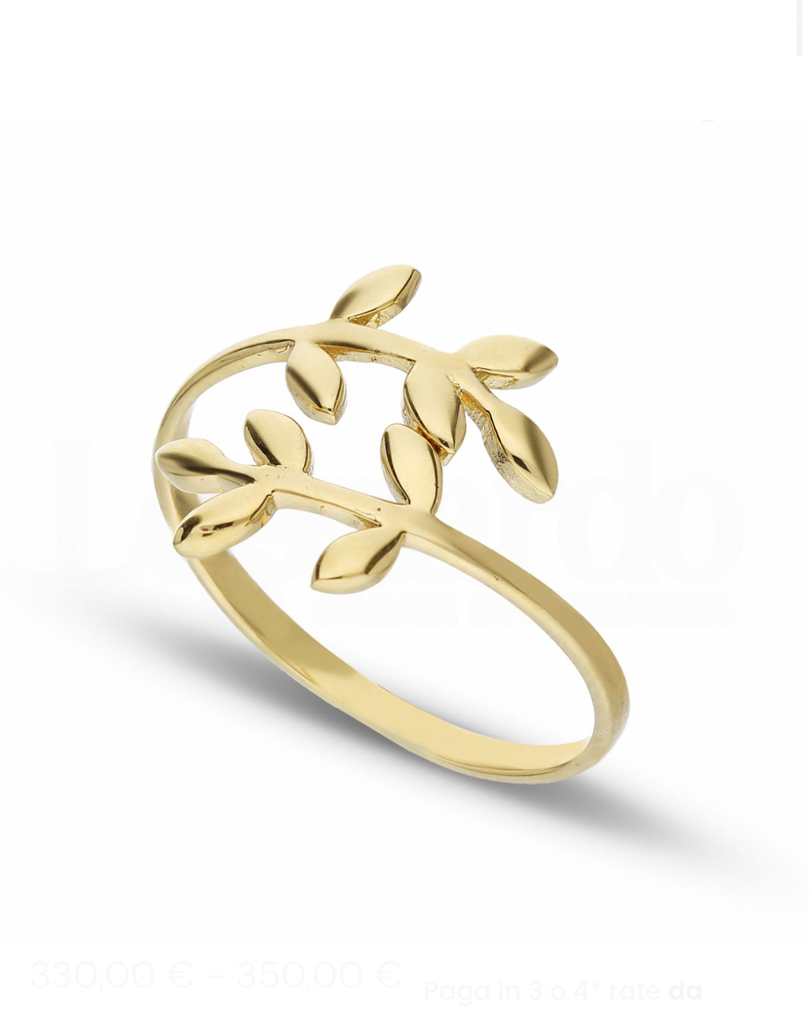 Women's Laurel Leaf Ring in 18-Karat Gold