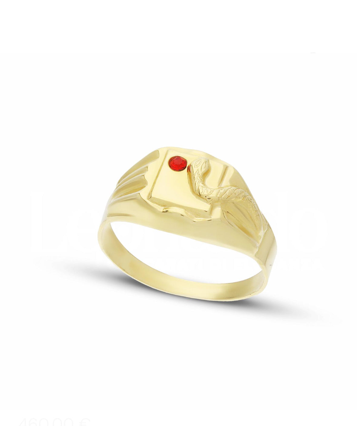 Men's Snake Pinky Ring in 18-Karat Gold