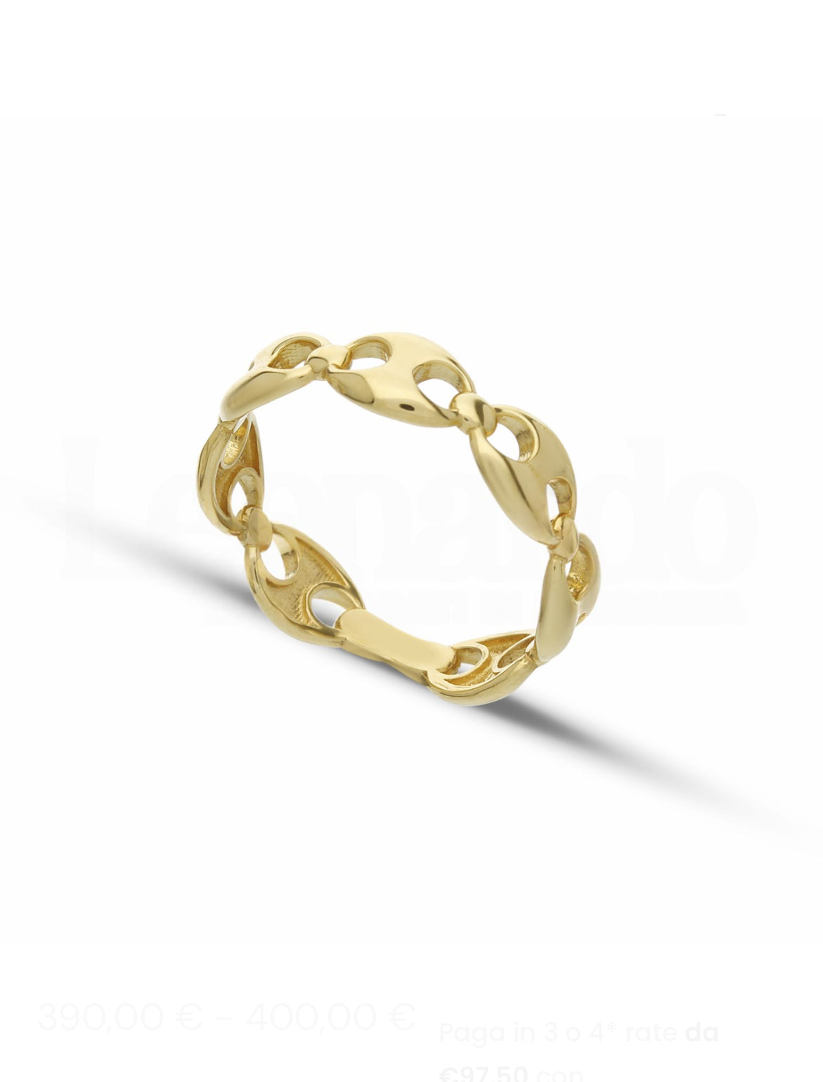 Marine Link Ring – Colorful Collection in 18-Karat Gold