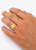 Oval Signet Ring – 18K Gold | Engravable