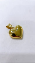 18K Gold Cuore Big Bombato Elettroformato Pendant