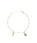 Rosary Pendant Bracelet in 18-Karat Gold