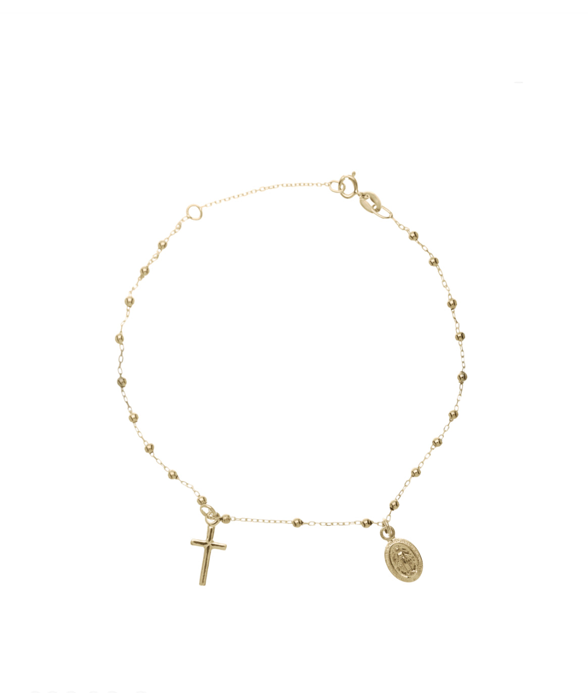 Rosary Pendant Bracelet in 18-Karat Gold