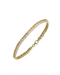 Women's Single-Row Pavé Tennis Bracelet in 18-Karat Gold