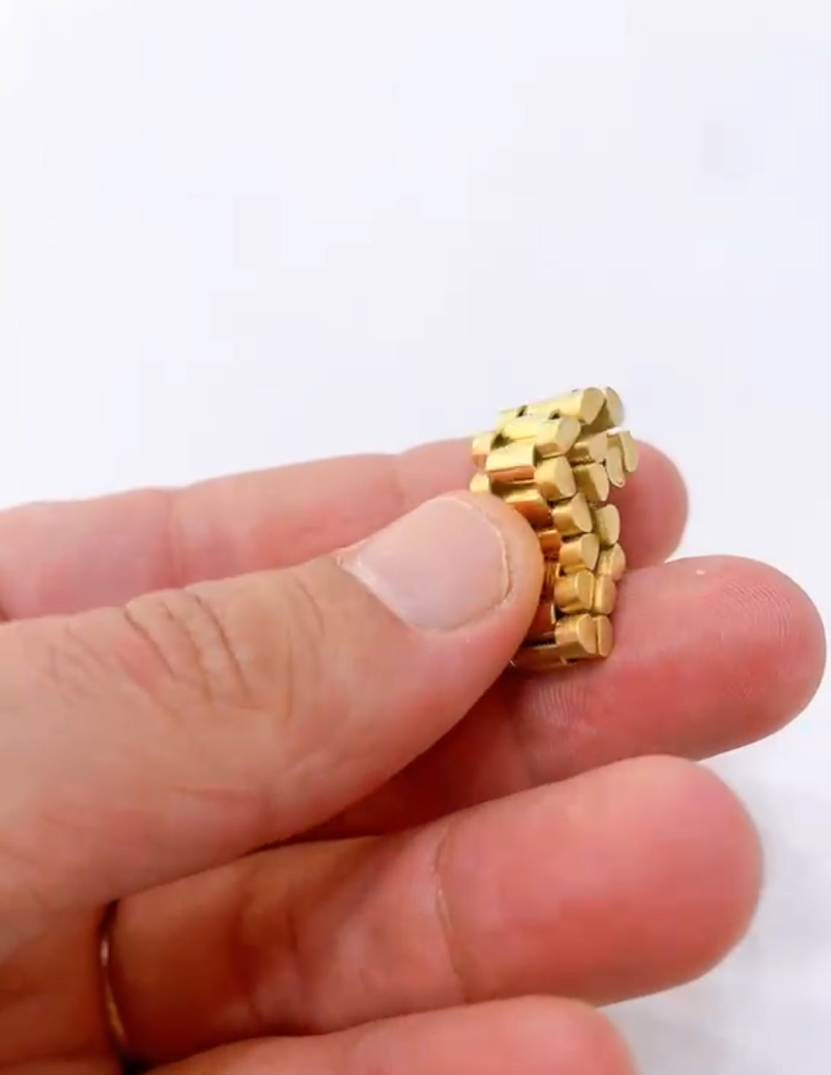 18K Gold Strap-Model Ring | Men’s