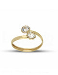 Women's Bilogy Contrariè Ring in 18-Karat Gold
