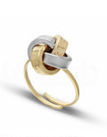 Women's Knot Ring with Greek Key in 18-Karat Gold