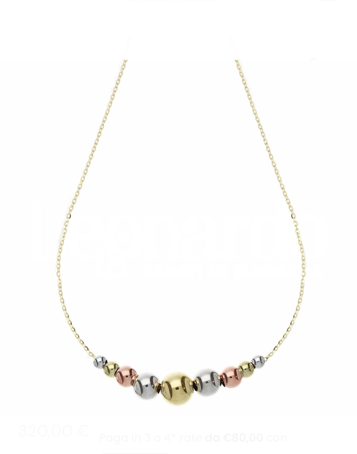 Women's Graduated Bead Necklace in 18-Karat Gold