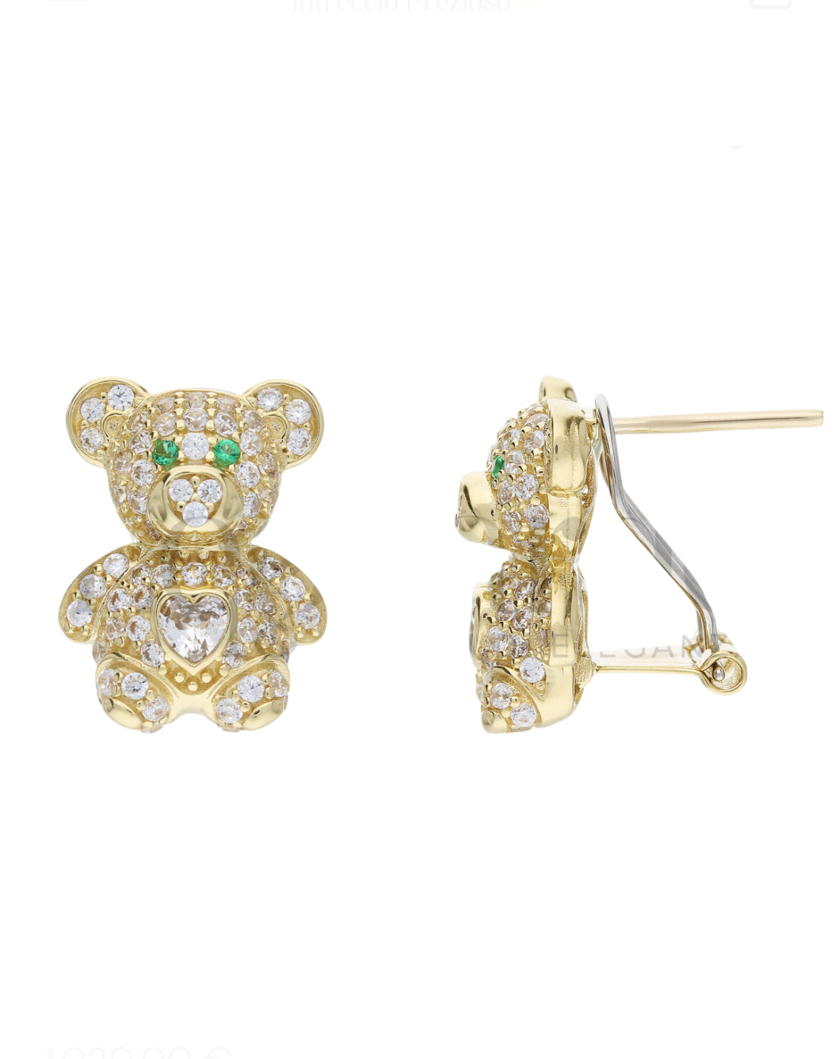 Women's Bear Lobe Earrings in 18-Karat Gold