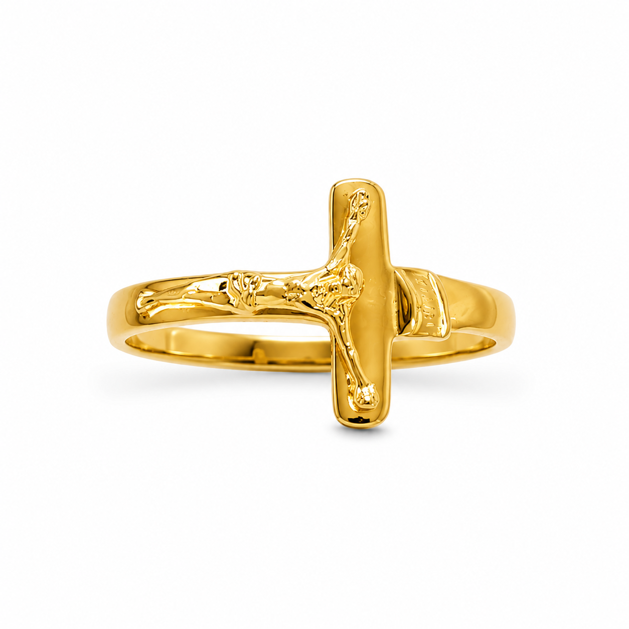 Sacred Cross Ring – 18K Gold