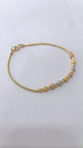 Bracciale Milleluci tricolore in oro 18K